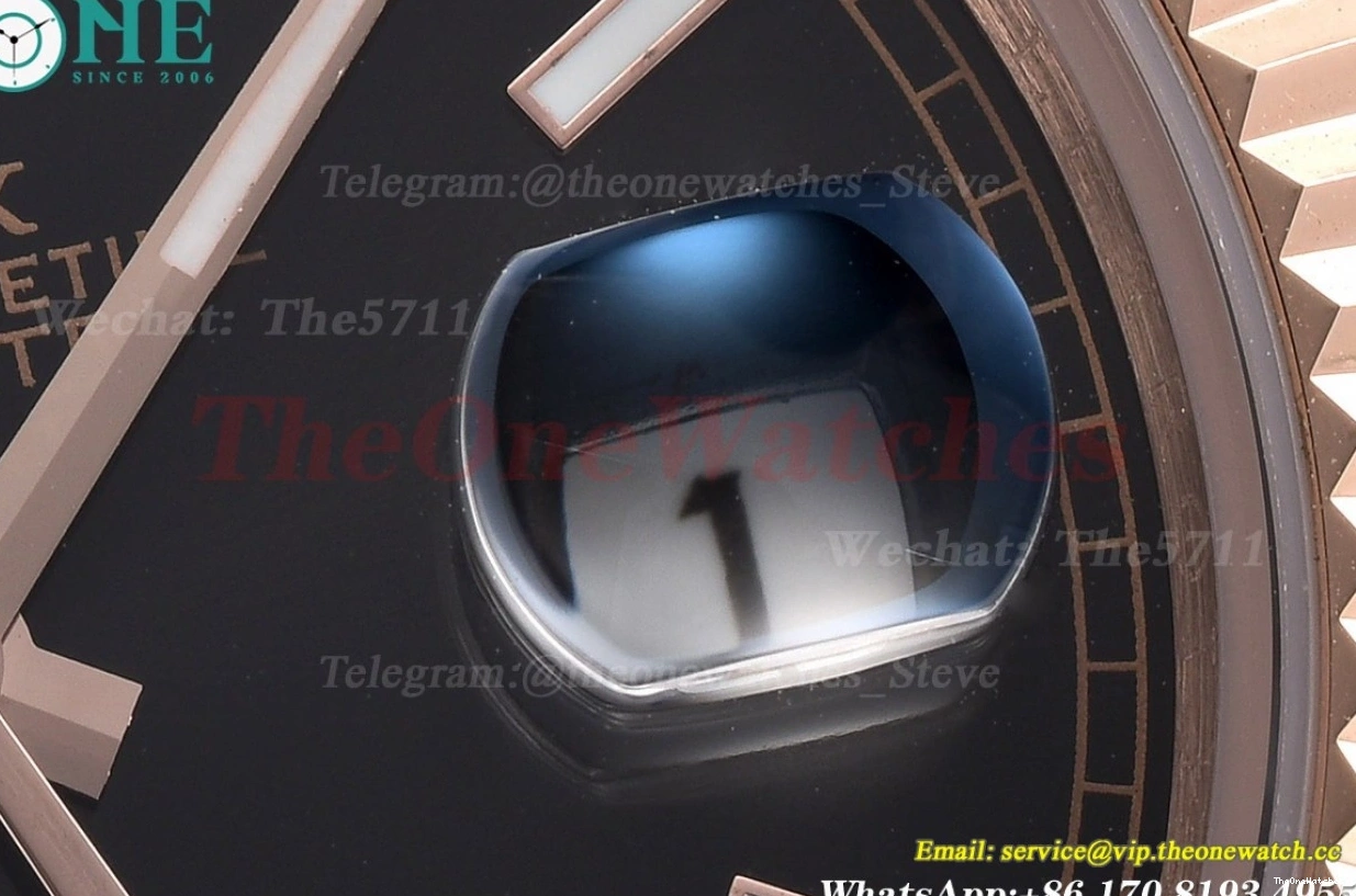 Daydate GDF MY8215 RG Black 40mm RG Dial 0319